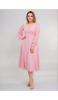 Лирис платье midi розовое