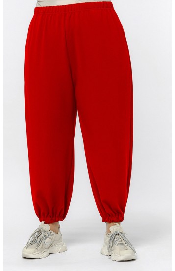 Битрис брюки-джогеры красные
