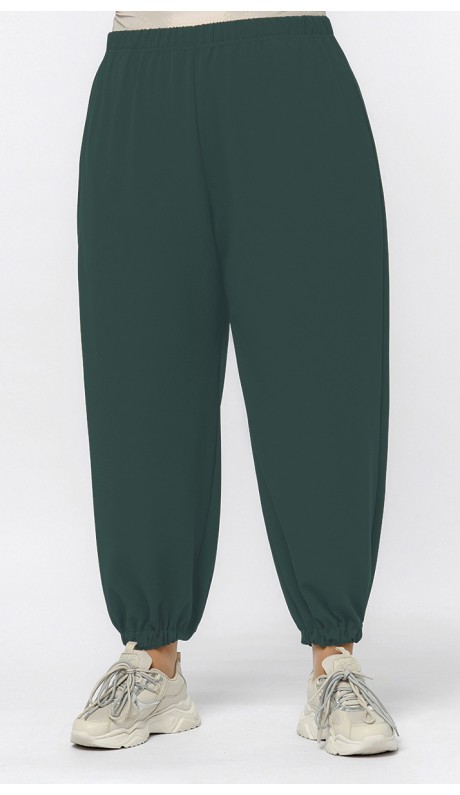 Битрис брюки-джогеры темно-зеленые