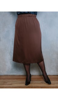 Гелли юбка коричневая
