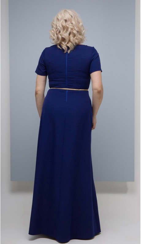 Венезия платье в пол темно-синее