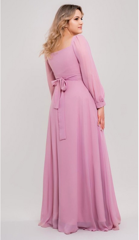 Альвина maxi платье розовое