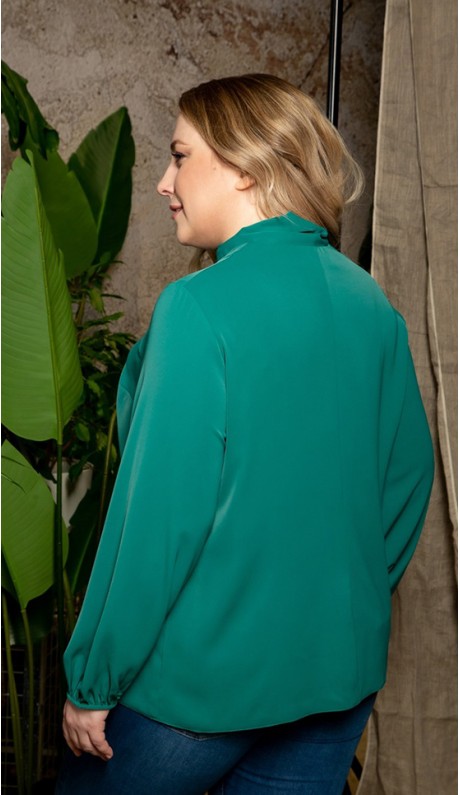 Дорета блузка зеленая