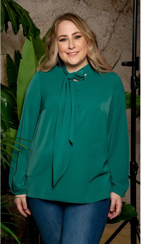 Дорета блузка зеленая