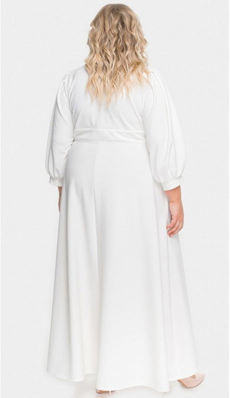 Лавьера платье в пол белое