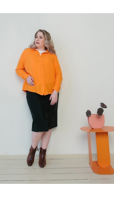 Аурина блуза оранжевая