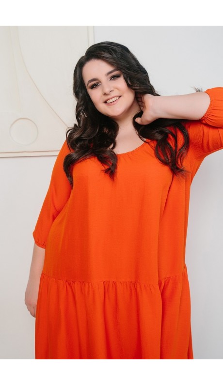 Гринала платье оранжевое