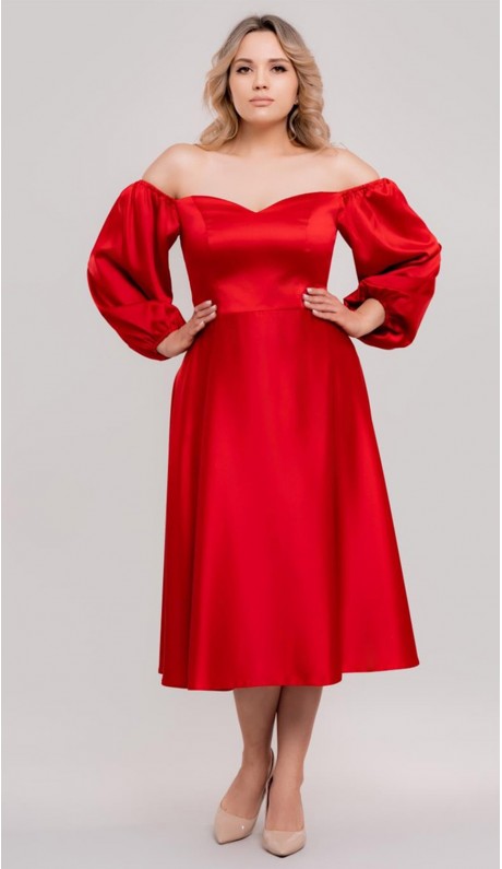 Никс платье красное