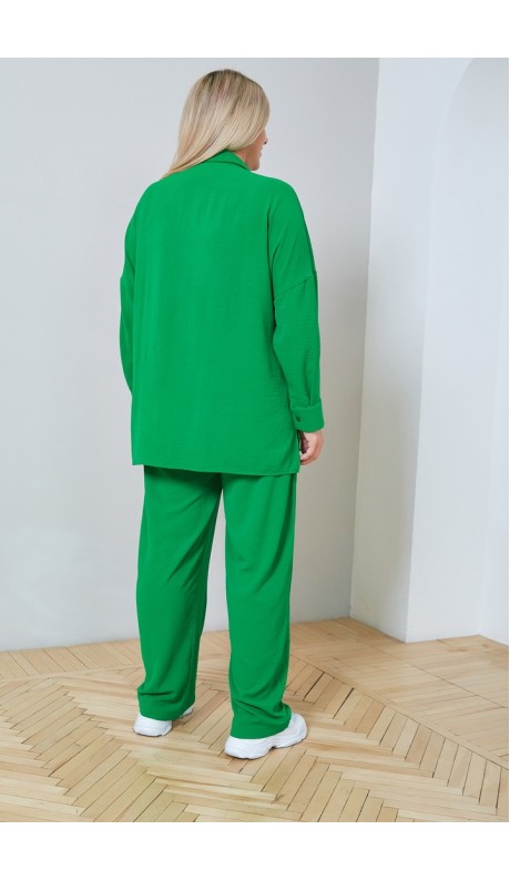 Вилас брючный костюм зеленый