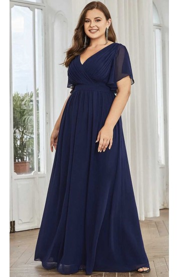 Флорена платье в пол темно-синее