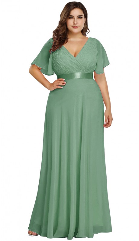 Лореса платье в пол светло-зеленое в наличии