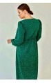 Джия платье зеленое принтованное