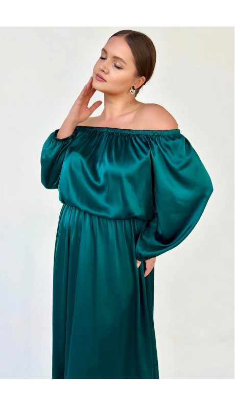 Кимберли платье темно-зеленое