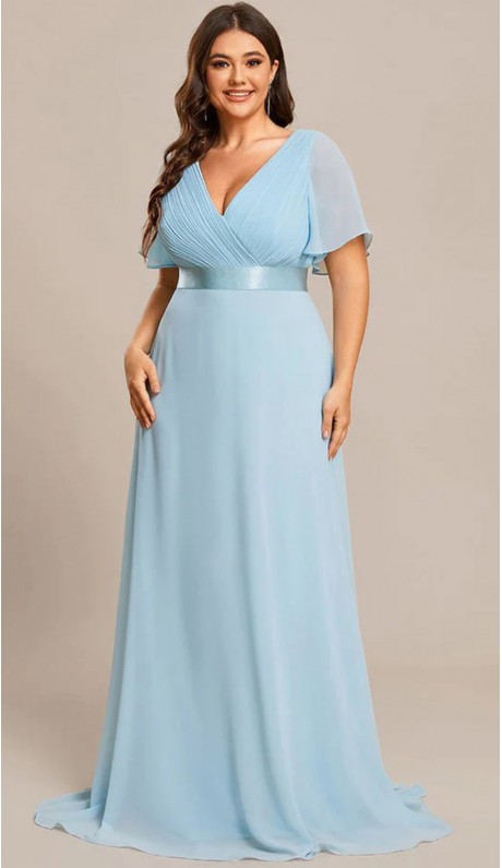 Лореса платье в пол голубое