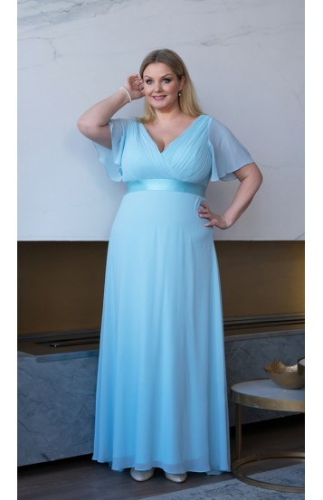 Лореса платье в пол голубое в наличии