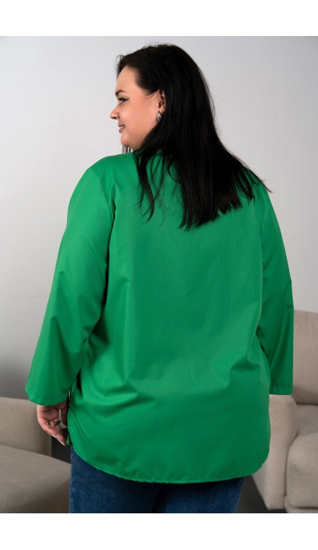 Леана рубашка зеленая