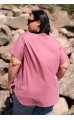 Менсия футболка розовая