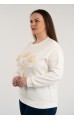 Лилия свитшот белый