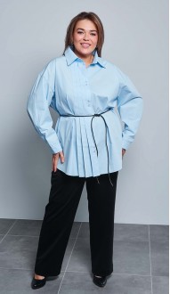 Ланелла рубашка голубая