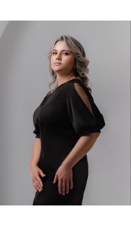 Делма платье черное