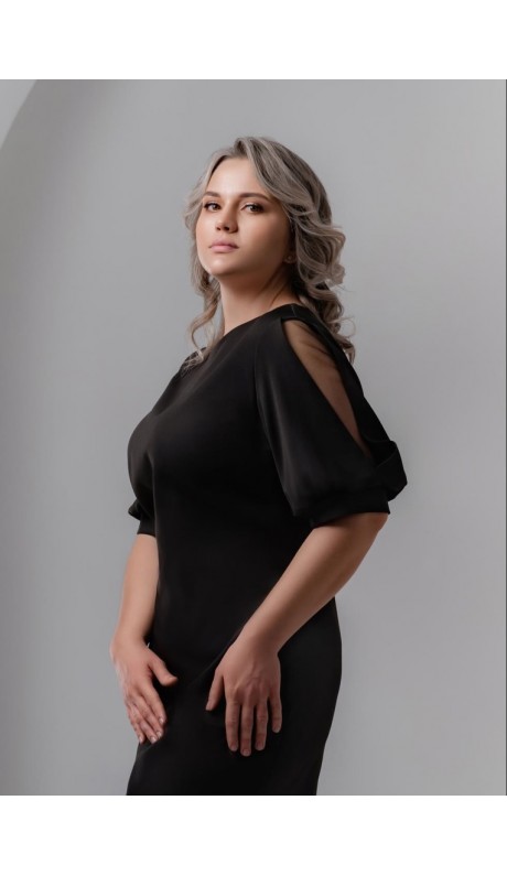Делма платье черное