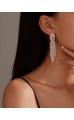 Серьги с плетением косичка