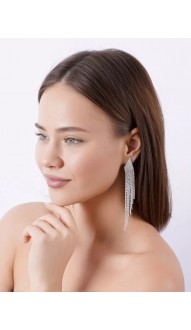 Серьги длинные вечерние