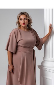 Корса платье в пол бежевое