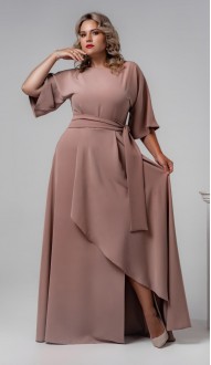 Корса платье в пол бежевое