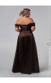 Варина платье в пол шоколадное