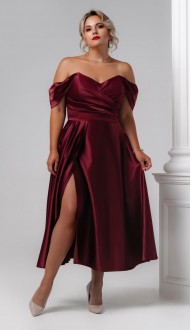 Варина платье midi бордовое