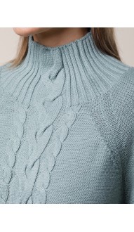 Геланс свитер светло-оливковый меланж