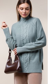 Геланс свитер светло-оливковый меланж