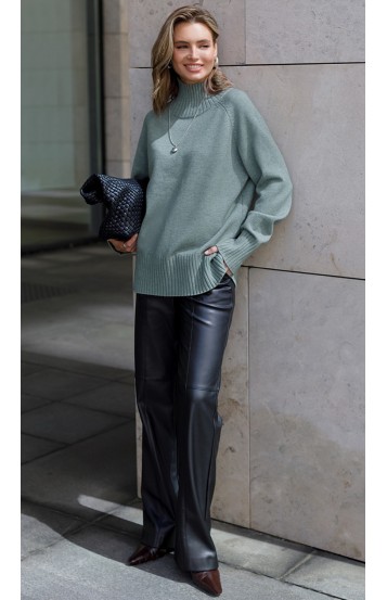 Ирдис свитер светло-оливковый меланж