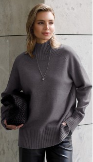 Ирдис свитер темно-серый меланж