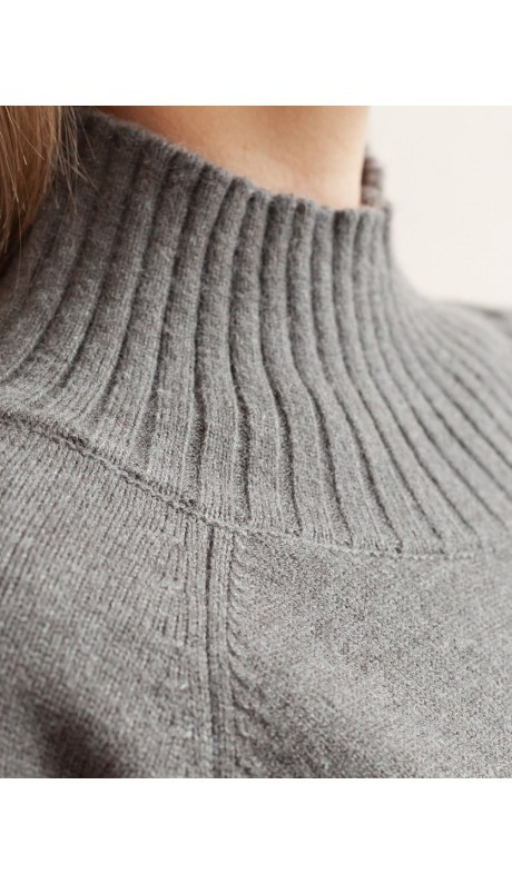 Ирдис свитер темно-серый меланж