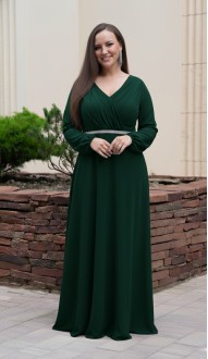 Элиана платье в пол изумрудное