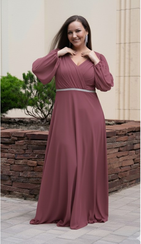 Элиана платье в пол фрезовое