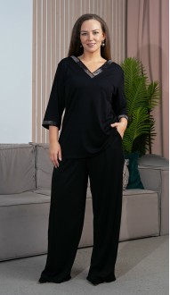 Тиона брючный костюм черный