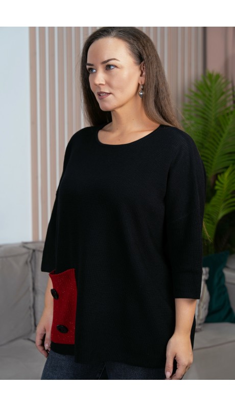 Мариет джемпер черный