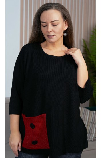 Мариет джемпер черный