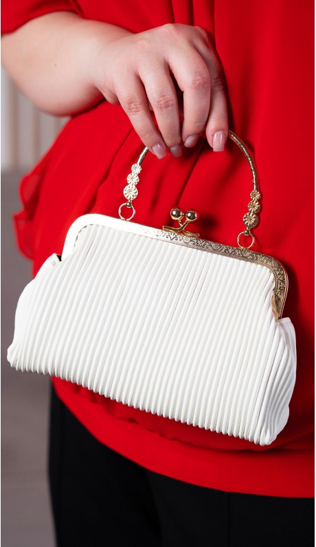 Брилл клатч белый