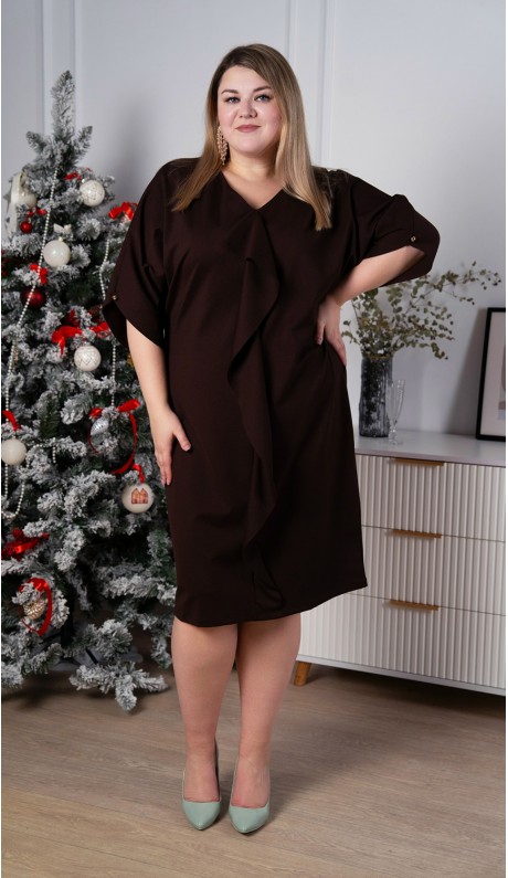 Дреана платье шоколадное в наличии