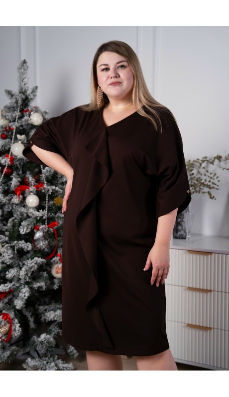 Дреана платье шоколадное в наличии