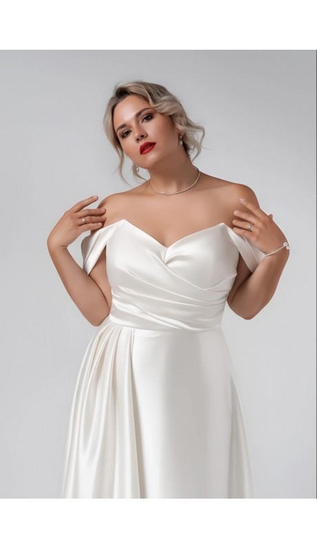 Варина платье в пол молочное