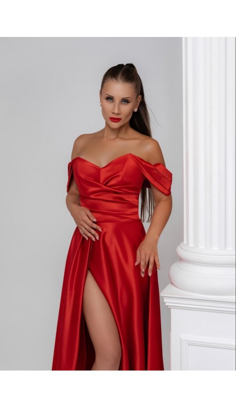 Варина платье midi красное