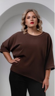 Шебо блуза шоколадная