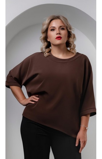 Шебо блуза шоколадная Шебо блуза шоколадная