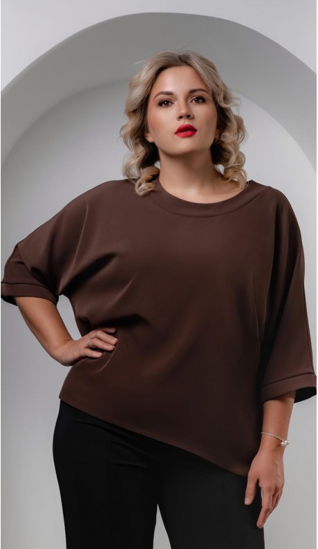 Шебо блуза шоколадная