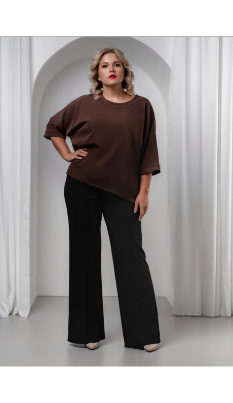 Шебо блуза шоколадная